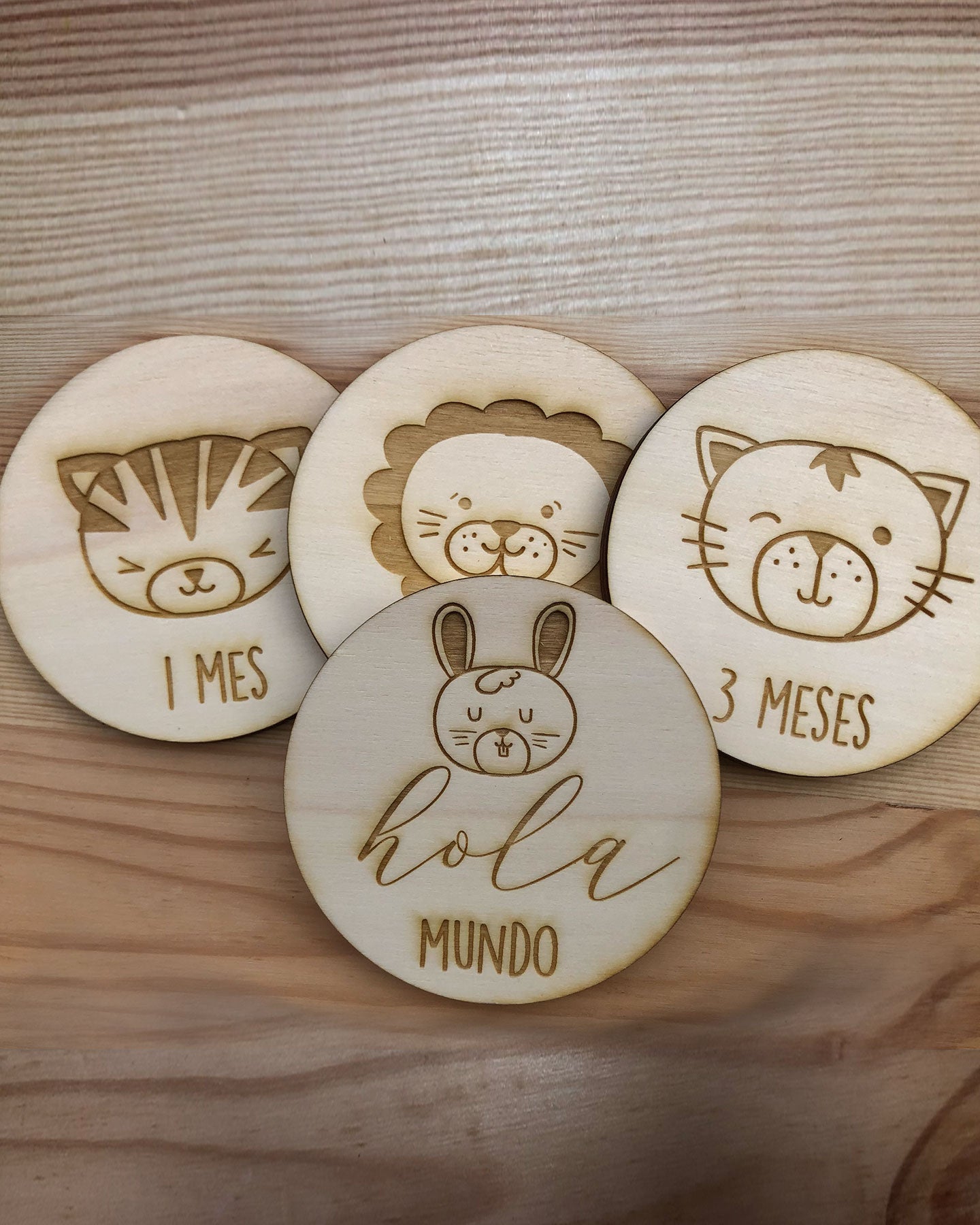 Placas cumple meses animales
