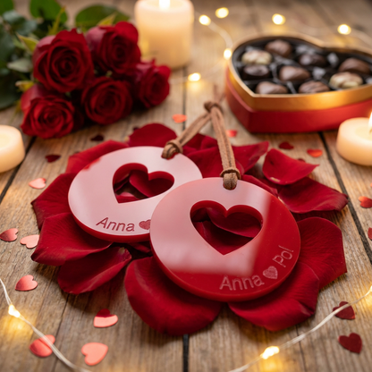 Llaveros Corazón Pack 2
