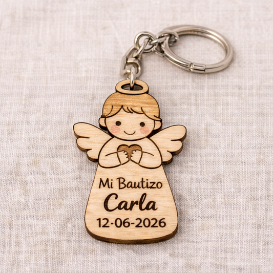 Llavero angelito personalizado