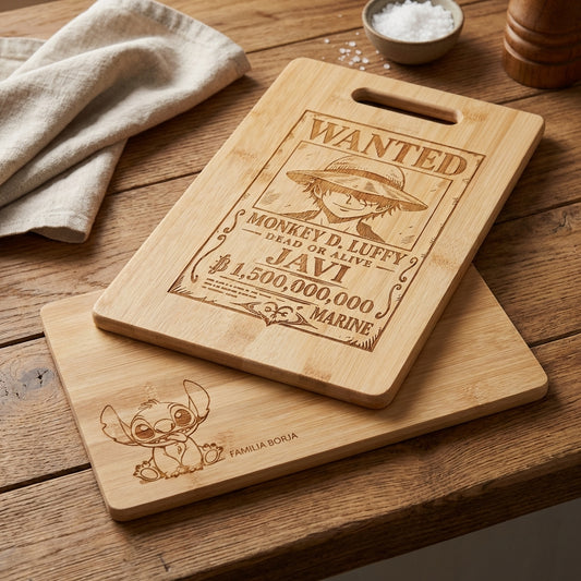 Tabla de bambú personalizada